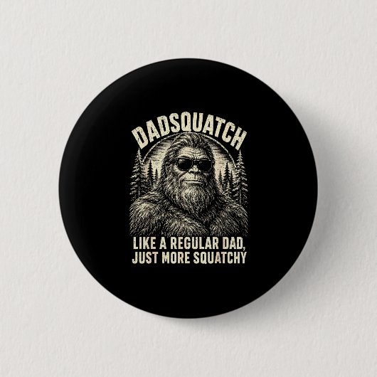 Dadsquatch bigfoot als een gewone vader meer ronde button 5,7 cm (Voorkant)