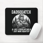 Dadsquatch bigfoot als een gewone vader vaderdag muismat (Met muis)
