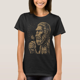 Dadsquatch bigfoot die blaas paardebloem vintage t-shirt
