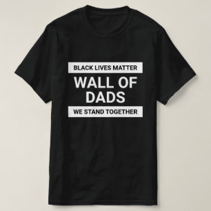 Dadswand waarmee we BLM aangepaste tekst samenstel T-shirt
