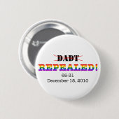 DADT ingetrokken! Ronde Button 5,7 Cm (Voorkant /achterkant)
