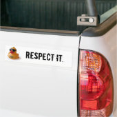 Daduck, respecteer het. bumpersticker (Op Truck)