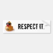 Daduck, respecteer het. bumpersticker (Voorkant)