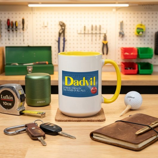Dadvil Extreme Sterkte Grappige Vader Koffiemok Mok