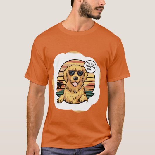 Dady Friend Hond Vaders Dag jongen T-shirt (Voorkant)