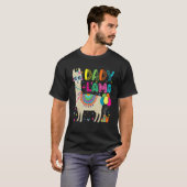 Dady Llama Birthday Balloons zonnebril Llama Pet T-shirt (Voorkant volledig)