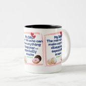 Dady-Mok Tweekleurige Koffiemok (Voorkant rechts)