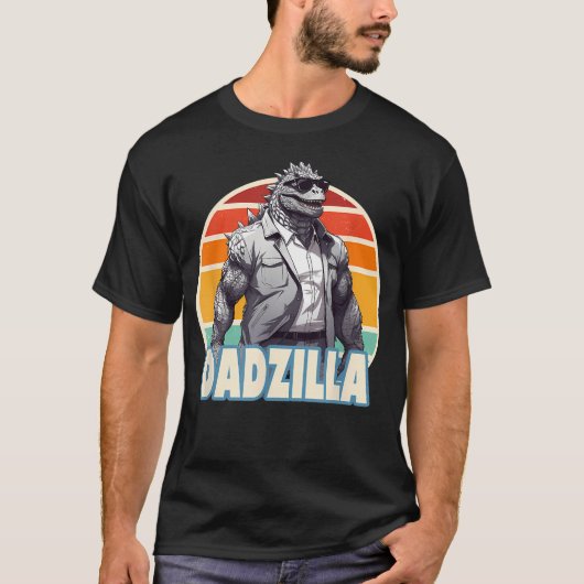 Dadzilla De Rad Dad Kaiju T-shirt (Voorkant)