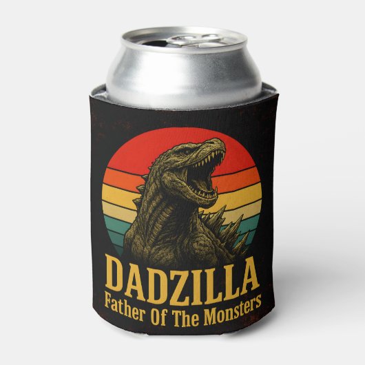 Dadzilla, de vader van de Monsters Vaderdag Blikjeskoeler (Blikje Voorkant)