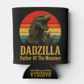 Dadzilla, de vader van de Monsters Vaderdag Blikjeskoeler (Achterkant)