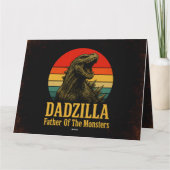 Dadzilla, de vader van de Monsters Vaderdag Kaart (Achterkant)