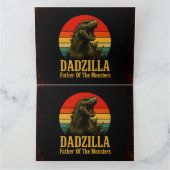 Dadzilla, de vader van de Monsters Vaderdag Kaart (Binnen)