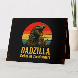 Dadzilla, de vader van de Monsters Vaderdag Kaart