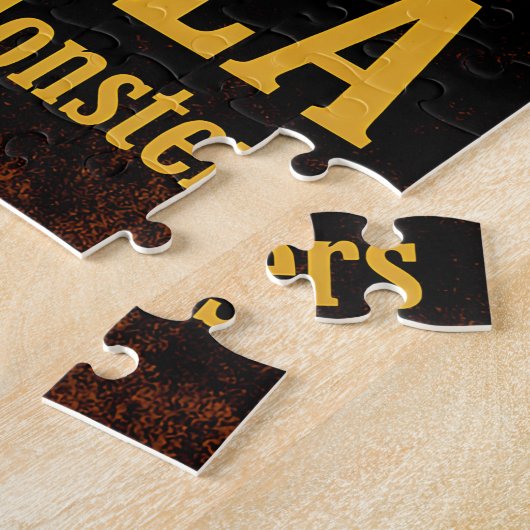 Dadzilla, de vader van de Monsters Vaderdag Legpuzzel (Zijkant)