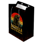 Dadzilla, de vader van de Monsters Vaderdag Medium Cadeauzakje (Achterkant Gekanteld)