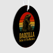 Dadzilla, de vader van de Monsters Vaderdag Ornament (voorkant)