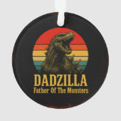 Dadzilla, de vader van de Monsters Vaderdag Ornament (achterkant)