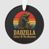 Dadzilla, de vader van de Monsters Vaderdag Ornament (voorkant)