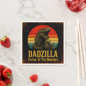 Dadzilla, de vader van de Monsters Vaderdag Servet (Insitu)