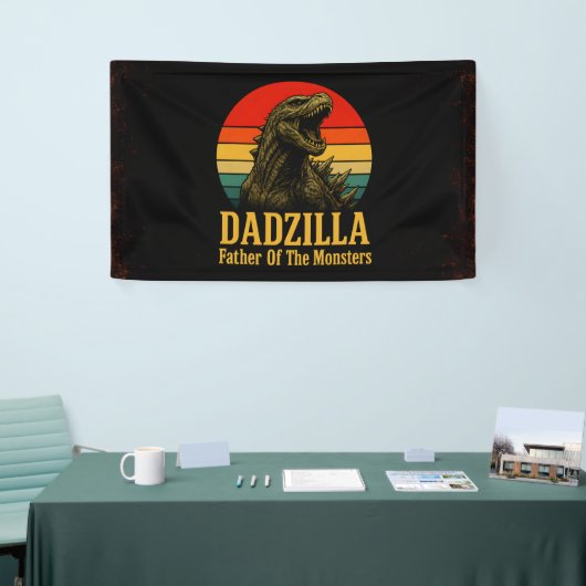 Dadzilla, de vader van de Monsters Vaderdag Spandoek (Beurs)