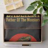 Dadzilla, de vader van de Monsters Vaderdag Tissuepapier (Geschenk)