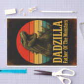 Dadzilla, de vader van de Monsters Vaderdag Tissuepapier (Craft)