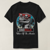 Dadzilla Dinosaur Mannen Retro Vader T-shirt (Design voorkant)