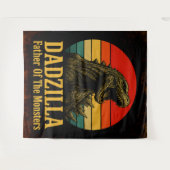 Dadzilla Vader van de Monsters Vaderdag Wandkleed (Voorkant (horizontaal))