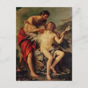 Daedalus Attaching Icarus' Wings, c.1754 Briefkaart