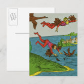 Daedalus en Icarus, 15e eeuw Briefkaart (Voorkant / Achterkant)