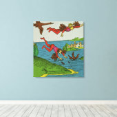 Daedalus en Icarus, 15e eeuw Canvas Afdruk (Insitu (Houten vloer))