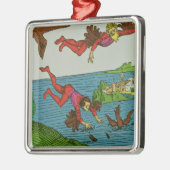 Daedalus en Icarus, 15e eeuw Metalen Ornament (Links)