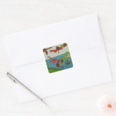 Daedalus en Icarus, 15e eeuw Vierkante Sticker (Envelop)