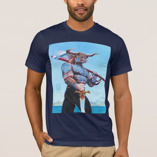 Daedalus Minotaur van Kreta T-shirt (Voorkant)