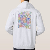 Daegu South Korea City Map Hoodie (Achterkant)