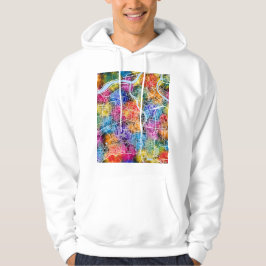 Daegu South Korea City Map Hoodie