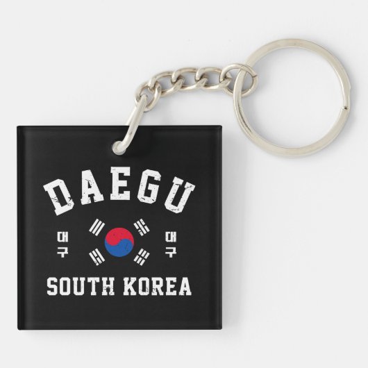 Daegu South Korea Sleutelhanger (Achterkant)