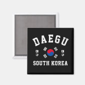 Daegu Zuid-Korea Magneet (Voorkant / Achterkant)