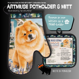 DAEJA -CHOW HOND Ovenwant en Pannenlap Ovenwant & Pannenlap Set