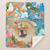 DAEJA MAKING WAVES medium sherpa blanket Sherpa Deken (Voorkant)