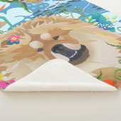 DAEJA MAKING WAVES medium sherpa blanket Sherpa Deken (3/4)