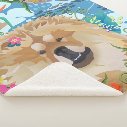 DAEJA MAKING WAVES medium sherpa blanket Sherpa Deken (3/4)