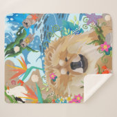 DAEJA MAKING WAVES medium sherpa blanket Sherpa Deken (Voorkant (horizontaal))