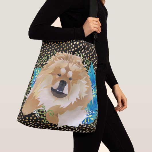 DAEJA VU Chow (zwart goud), kruispunt of canvas ta Crossbody Tas (Dichtbij)