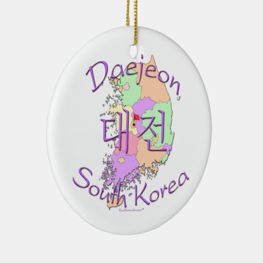 Daejeon Zuid-Korea Keramisch Ornament (Rechts)