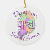 Daejeon Zuid-Korea Keramisch Ornament (Voorkant)