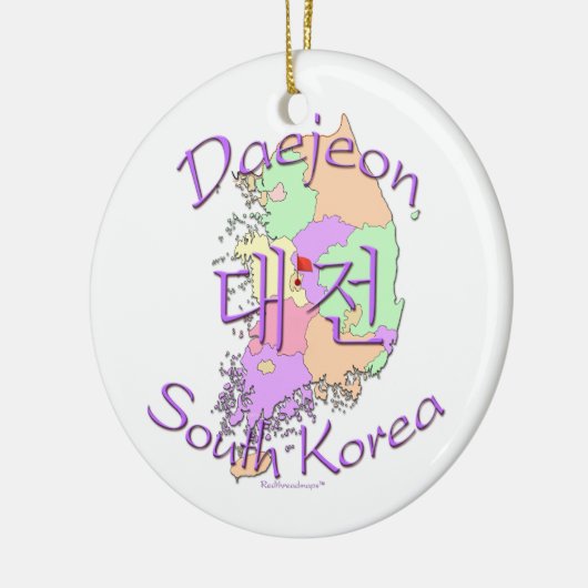 Daejeon Zuid-Korea Keramisch Ornament (Links)