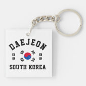 Daejeon Zuid-Korea Sleutelhanger (Achterkant)