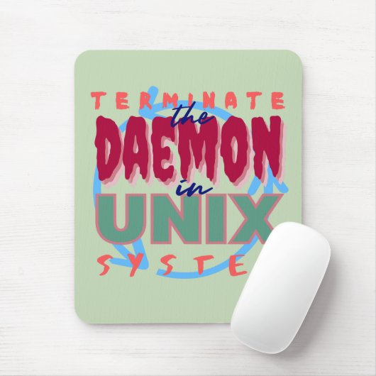 Daemonproces in Unix-systemen Muismat (Met muis)