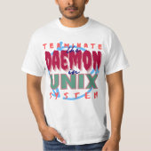 Daemonproces in Unix-systemen T-shirt (Voorkant)